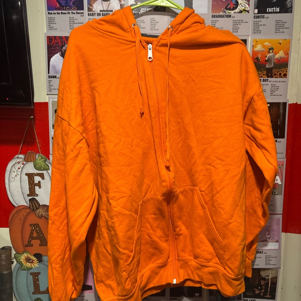 Fruit of the Loom Orange Hoodie
